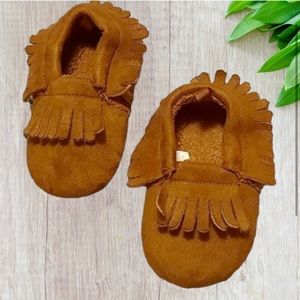 💥Baby Moccasins with faux fur